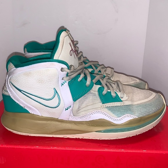 Nike Kyrie Infinity Shoes Sea Glass/Dynamic Turquoise:Size 8.5 V. Good Condition - Picture 2 of 11